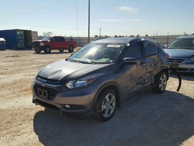 3CZRU5H77GM726871 - 2016 HONDA HR-V EXL GRAY photo 2