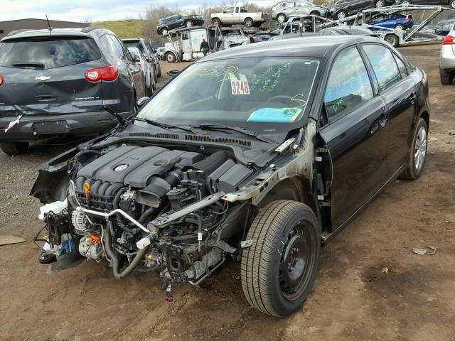 3VWDZ7AJ9BM054689 - 2011 VOLKSWAGEN JETTA SE BLACK photo 2
