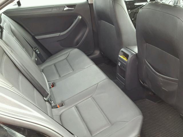 3VWDZ7AJ9BM054689 - 2011 VOLKSWAGEN JETTA SE BLACK photo 6