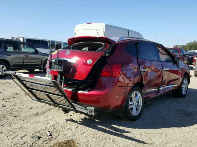 JN8AS5MT3FW153949 - 2015 NISSAN ROGUE SELE RED photo 4