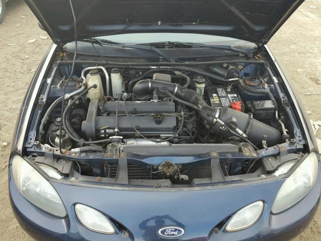 3FAFP11352R221638 - 2002 FORD ESCORT ZX2 BLUE photo 7