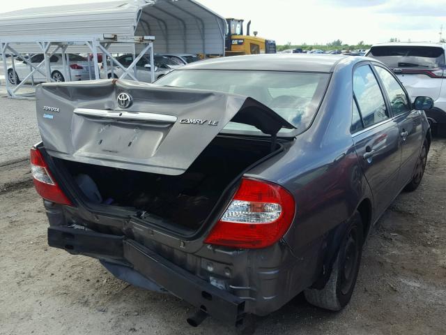4T1BE32K32U577901 - 2002 TOYOTA CAMRY LE GRAY photo 4