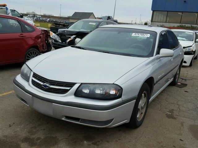 2G1WH55K329261747 - 2002 CHEVROLET IMPALA LS SILVER photo 2