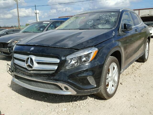 WDCTG4EB8FJ184062 - 2015 MERCEDES-BENZ GLA 250 BLACK photo 2