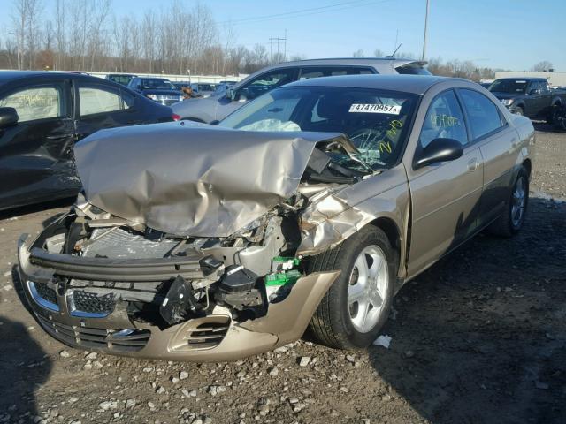 1B3EL46J04N345592 - 2004 DODGE STRATUS SX GOLD photo 2