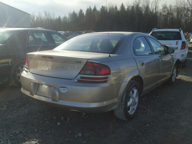 1B3EL46J04N345592 - 2004 DODGE STRATUS SX GOLD photo 4