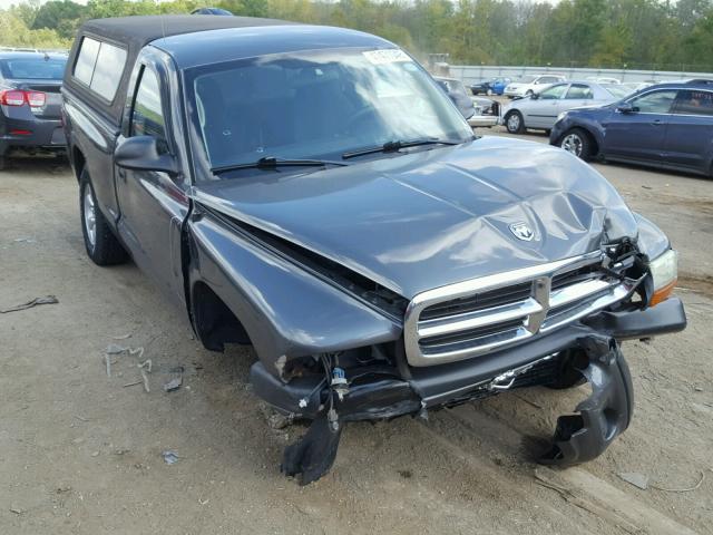 1D7GG36N24S593388 - 2004 DODGE DAKOTA SPO GRAY photo 1