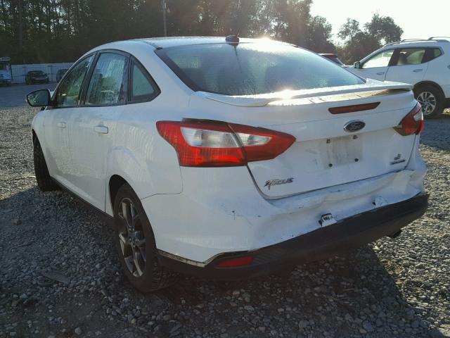 1FADP3F24DL235955 - 2013 FORD FOCUS SE WHITE photo 3