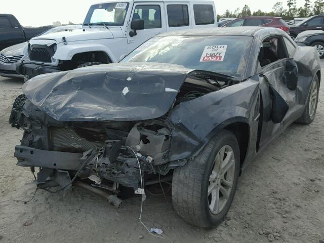 2G1FA1E39E9185641 - 2014 CHEVROLET CAMARO LS GRAY photo 2