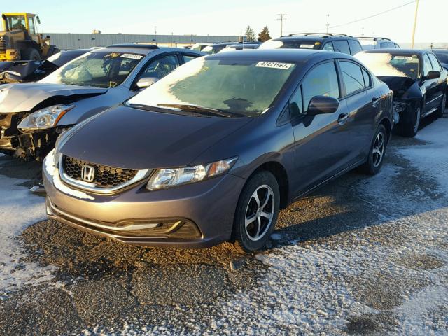 19XFB2F75FE054219 - 2015 HONDA CIVIC SE GRAY photo 2