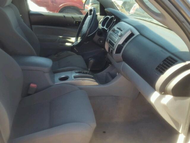 3TMLU4EN7AM043360 - 2010 TOYOTA TACOMA DOU გრაფიტი ფოტო 5