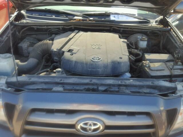 3TMLU4EN7AM043360 - 2010 TOYOTA TACOMA DOU გრაფიტი ფოტო 7