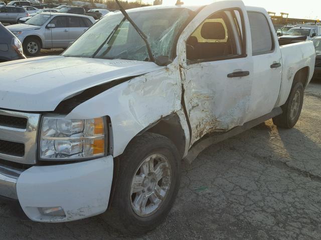 3GCEK23339G278045 - 2009 CHEVROLET SILVERADO WHITE photo 10