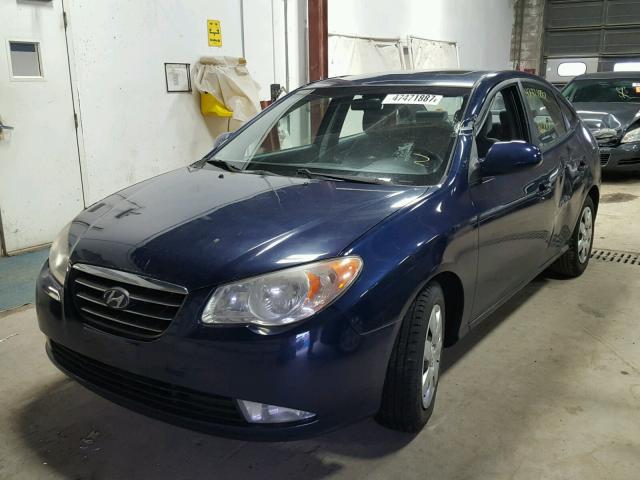 KMHDU46DX7U228920 - 2007 HYUNDAI ELANTRA GL BLUE photo 2