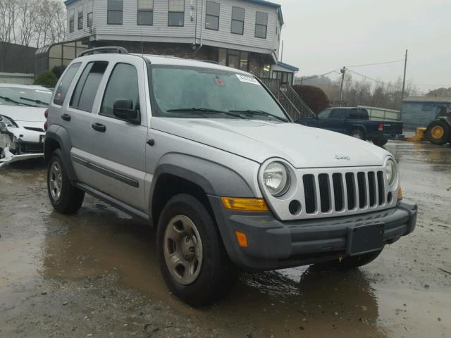 1J4GL48K27W578010 - 2007 JEEP LIBERTY SP SILVER photo 1