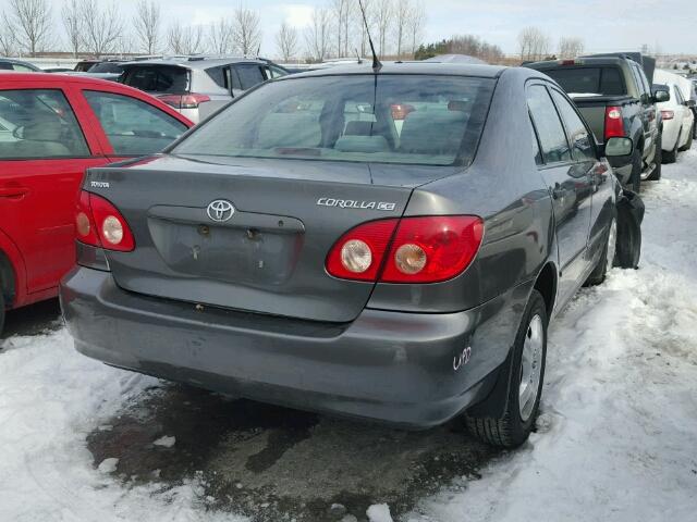 2T1BR32E26C567334 - 2006 TOYOTA COROLLA CE GRAY photo 4