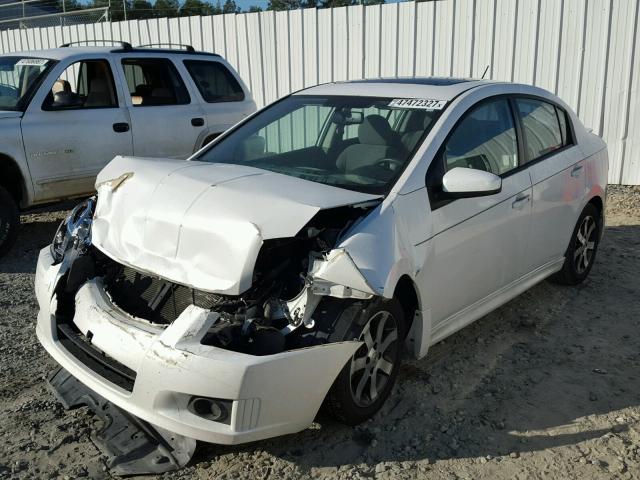 3N1AB6AP8CL778117 - 2012 NISSAN SENTRA 2.0 WHITE photo 2