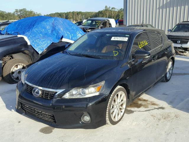 JTHKD5BH8D2153344 - 2013 LEXUS CT 200 BLACK photo 2