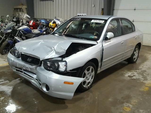 KMHDN45D53U575838 - 2003 HYUNDAI ELANTRA GL SILVER photo 2