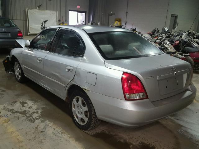 KMHDN45D53U575838 - 2003 HYUNDAI ELANTRA GL SILVER photo 3