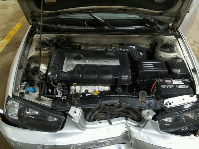 KMHDN45D53U575838 - 2003 HYUNDAI ELANTRA GL SILVER photo 7