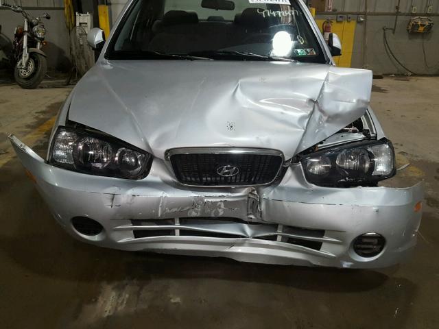 KMHDN45D53U575838 - 2003 HYUNDAI ELANTRA GL SILVER photo 9