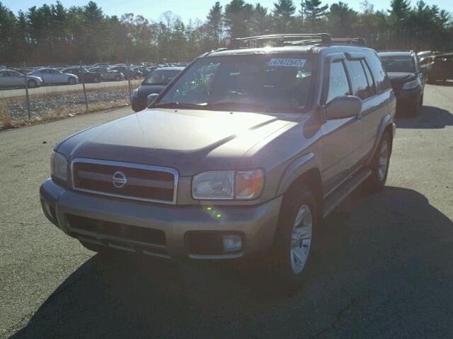 JN8DR09Y02W740152 - 2002 NISSAN PATHFINDER TAN photo 2