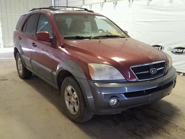 KNDJD733465591470 - 2006 KIA SORENTO EX BURGUNDY photo 1