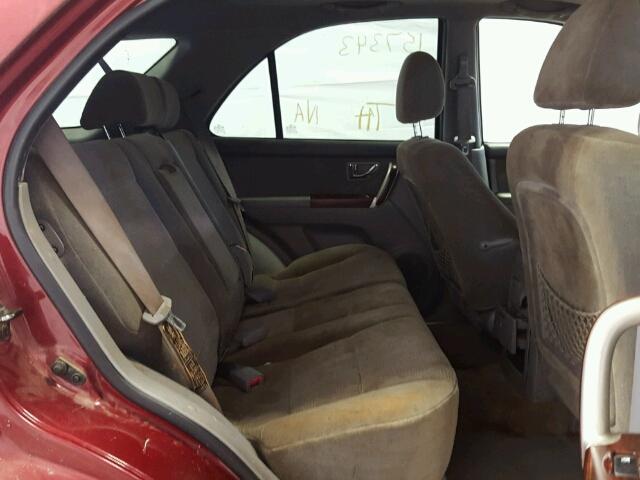 KNDJD733465591470 - 2006 KIA SORENTO EX BURGUNDY photo 6