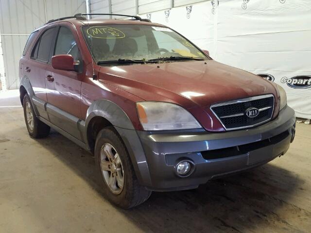 KNDJD733465591470 - 2006 KIA SORENTO EX BURGUNDY photo 9