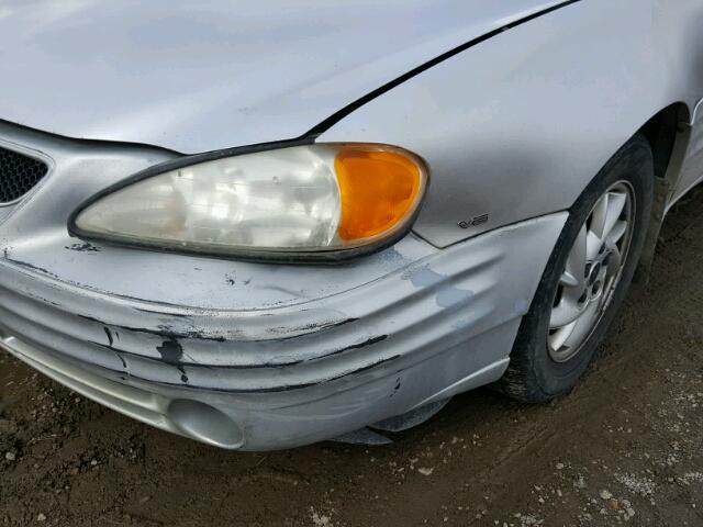 1G2NF12E11M636153 - 2001 PONTIAC GRAND AM S ვერცხლისფერი ფოტო 9