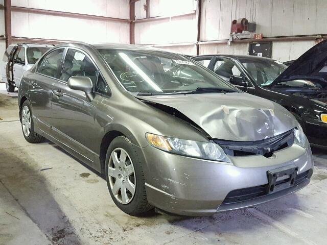 1HGFA16586L117883 - 2006 HONDA CIVIC LX GRAY photo 1