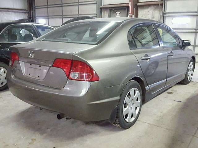 1HGFA16586L117883 - 2006 HONDA CIVIC LX GRAY photo 4