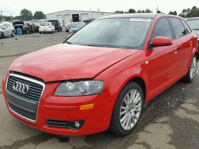 WAUNF78P77A048532 - 2007 AUDI A3 2.0 PRE RED photo 2