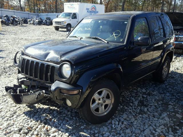 1J4GL58K43W646050 - 2003 JEEP LIBERTY LI BLACK photo 2