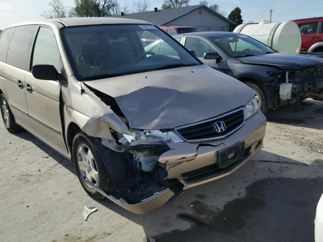 2HKRL185X1H568295 - 2001 HONDA ODYSSEY LX GOLD photo 9