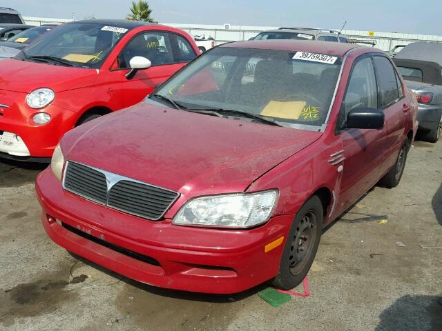 JA3AJ26E12U044731 - 2002 MITSUBISHI LANCER ES RED photo 2