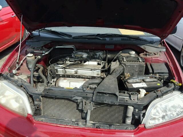 JA3AJ26E12U044731 - 2002 MITSUBISHI LANCER ES RED photo 7