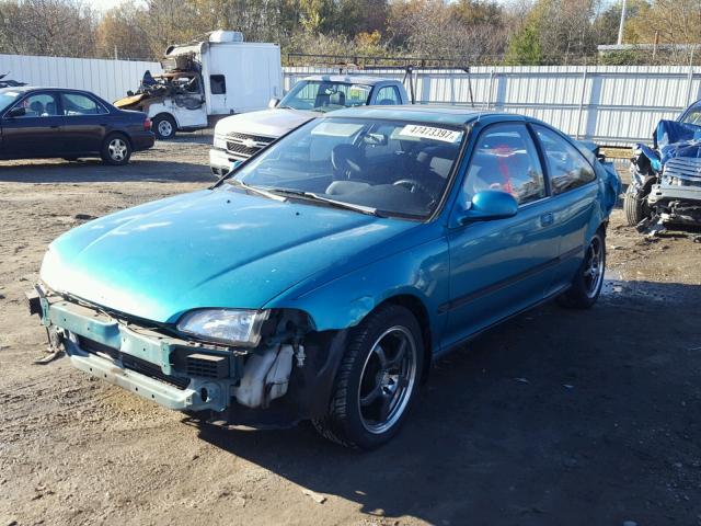 1HGEJ1239RL009048 - 1994 HONDA CIVIC EX GREEN photo 2