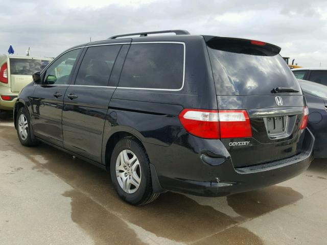 5FNRL38617B023260 - 2007 HONDA ODYSSEY EX BLACK photo 3