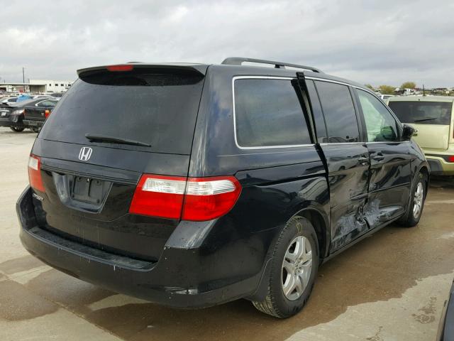 5FNRL38617B023260 - 2007 HONDA ODYSSEY EX BLACK photo 4