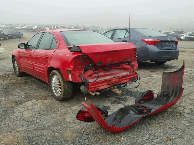 1G2NE52E5XM782249 - 1999 PONTIAC GRAND AM S RED photo 3