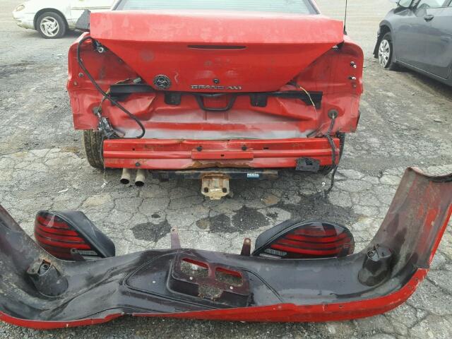 1G2NE52E5XM782249 - 1999 PONTIAC GRAND AM S RED photo 9