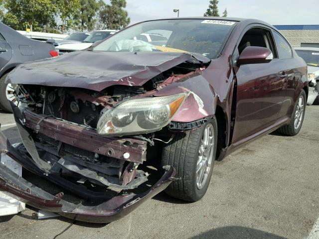 JTKDE177250010427 - 2005 TOYOTA SCION TC 紫色 照片 2