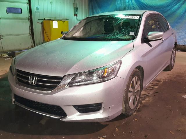 1HGCR2F31DA266922 - 2013 HONDA ACCORD LX SILVER photo 2