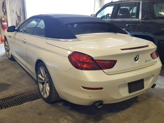 WBALW7C50CDX58118 - 2012 BMW 640 I WHITE photo 3