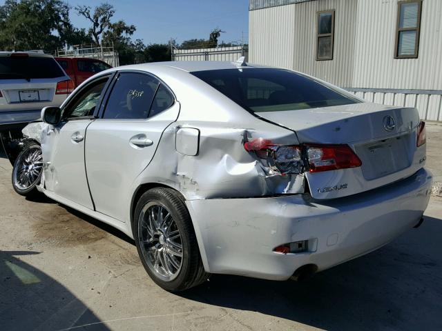 JTHBK262572026338 - 2007 LEXUS IS 250 WHITE photo 3