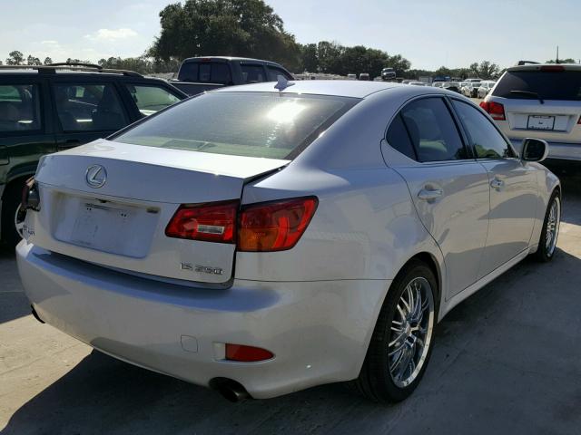 JTHBK262572026338 - 2007 LEXUS IS 250 WHITE photo 4