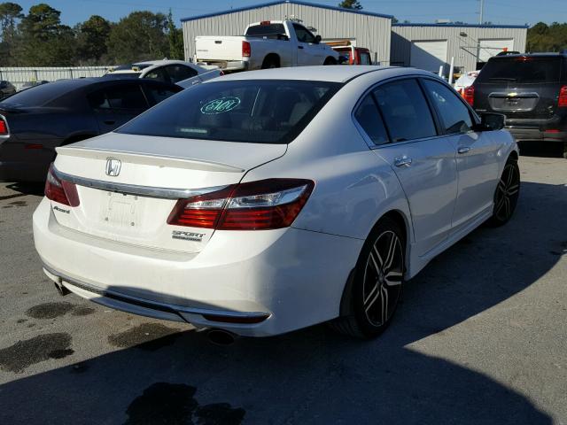 1HGCR2F16HA001286 - 2017 HONDA ACCORD SPO WHITE photo 4