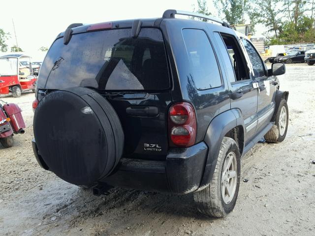 1J4GK58K75W543274 - 2005 JEEP LIBERTY LI BLACK photo 4